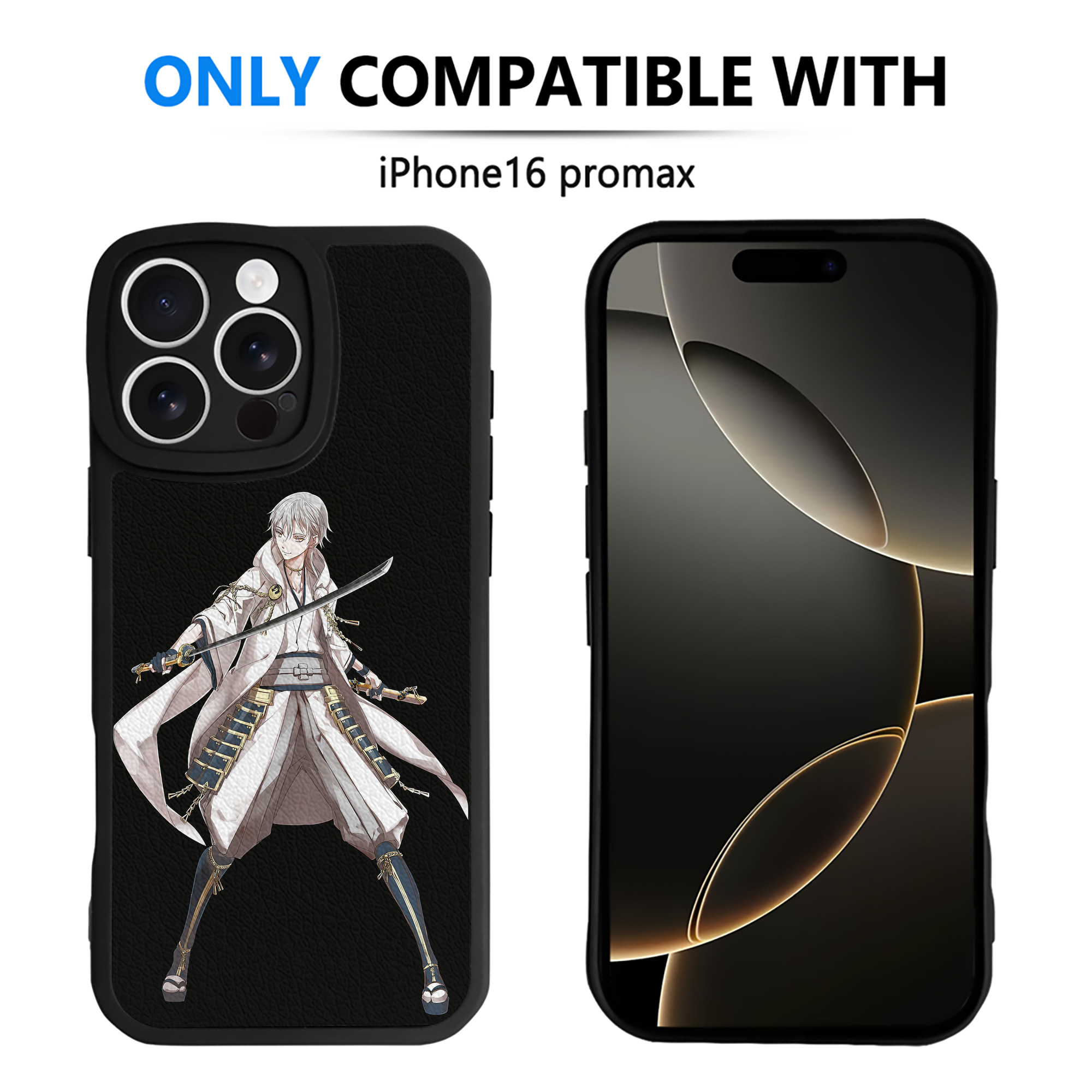 （画像用） 刀剣乱舞 Touken Ranbu 【iPhone 16シリーズ対応】シリコンスマホケース（レザー調） 材質：シリコン